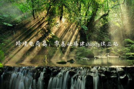 跨境電商篇：零基礎(chǔ)搭建shopify獨(dú)立站